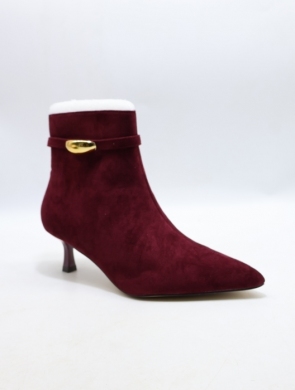 Botki damskie na szpilce (36-41) 5277 WINE