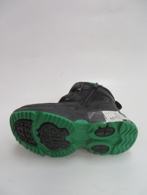 Botki chłopięce ocieplane (26-31) H273 BLACK/GREEN