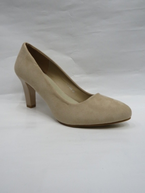 Czółenki damskie na obcasie (36-41) LE-505 BEIGE