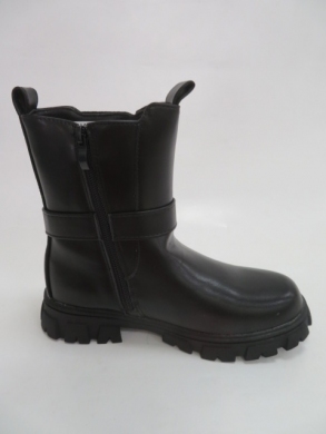 Botki dziewczęce ocieplane (31-36) 7722C BLACK