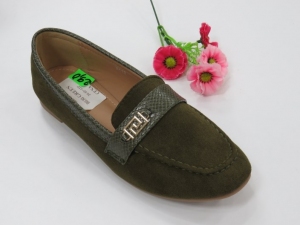 Mokasyny damskie na płaskim (36-41) 8030 GREEN