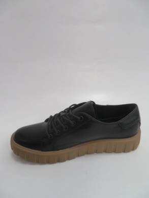 Półbuty damskie na płaskim (36-41) C21-8331 BLACK