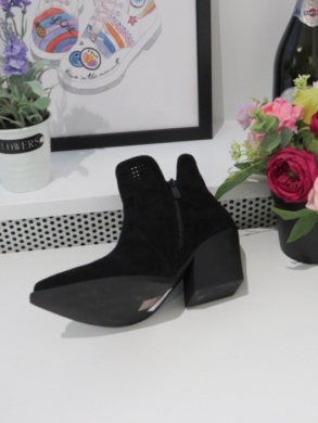 Botki damskie na obcasie (36-41) RQ466 BLACK