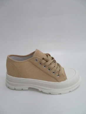 Trampki Damskie na koturnie (36-41) PC09 KHAKI