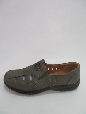 Półbuty męskie -skórzane (41-46) 1303-4 GREY