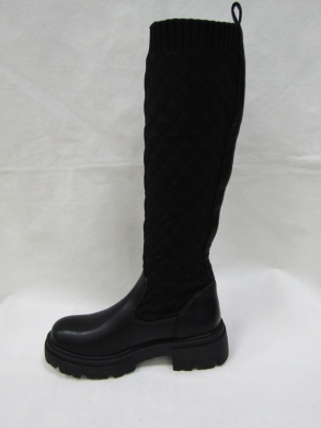 Kozaki damskie na płaskim (36-41) NS280 BLACK