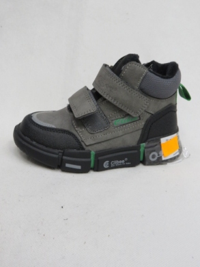 Botki chłopięce ocieplane (26-31) H311 GREY/BLACK