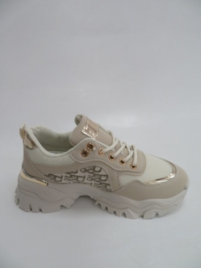 Sneakersy damskie niskie (36-41) AB882 BEIGE