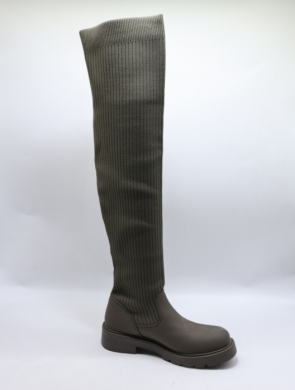 Kozaki damskie na płaskim (36-41) HQ327 GREEN