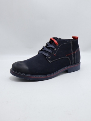 Botki męskie ocieplane (41-46) 921 NAVY/RED