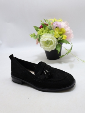 Mokasyny damskie na płaskim (36-41) 1532 BLACK