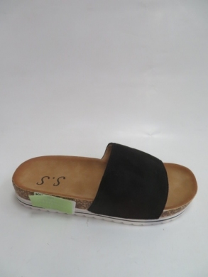Klapki damskie na płaskim (36-41) TZ63 BLACK