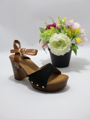 Sandały damskie na obcasie (36-41) YQ78 BLACK