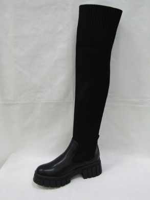 Kozaki damskie na płaskim (36-41) QT12 BLACK