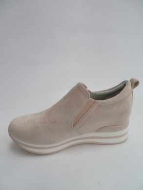 Buty sportowe damskie na koturnie (36-41) HQ986 BEIGE