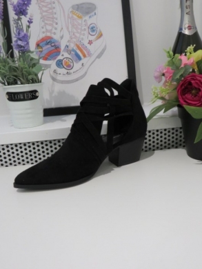 Botki damskie na obcasie (36-41) 8688 BLACK