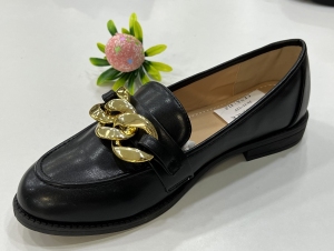 Mokasyny damskie na płaskim (36-41) HX-62 BLACK