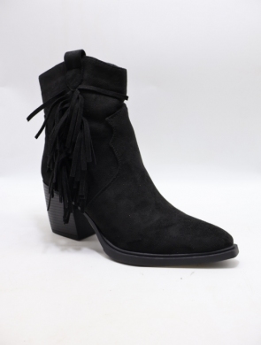 Botki damskie na obcasie (36-41) 68345 BLACK