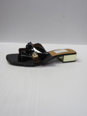 Klapki damskie na obcasie (36-41) CEO513 BLACK