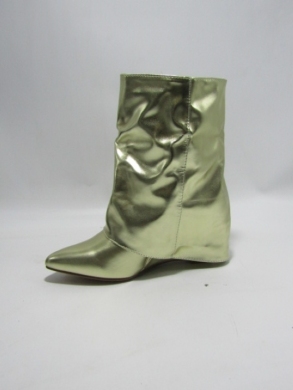 Kozaki damskie na koturnie (36-41) 1690A-1 GOLD