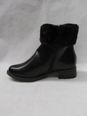 Botki damskie ocieplane na płaskim (36-40) SF-060 BLACK