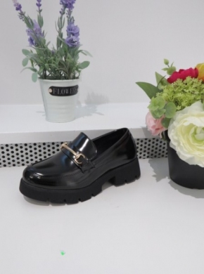 Mokasyny dziewczęce (30-35) 22074 BLACK