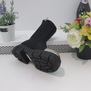 Kozaki damskie na płaskim (36-41) 2023N30 BLACK