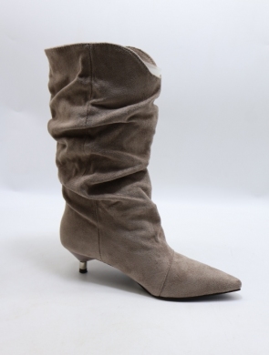 Kozaki damskie na szpilce (36-41) 68360 TAUPE
