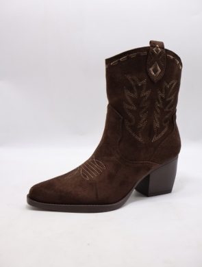 Botki damskie na obcasie (36-41) DF065 BROWN