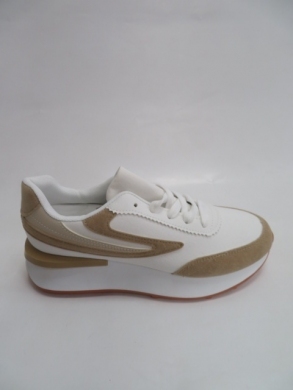 Sneakersy damskie niskie (36-41) 1125 WHI/KHAKI