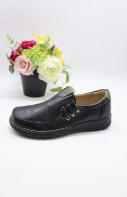 Półbuty damskie na płaskim (36-41) 22T44-1 BLACK