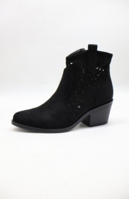 Botki damskie na obcasie (36-41) H2522-1 BLACK