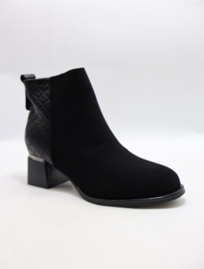 Botki damskie ocieplane na obcasie (36-41) BL63 BLACK