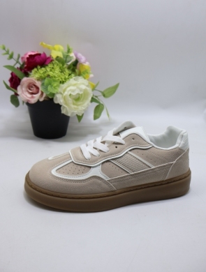 Buty sportowe damskie na płaskim (36-41) A017 BEIGE
