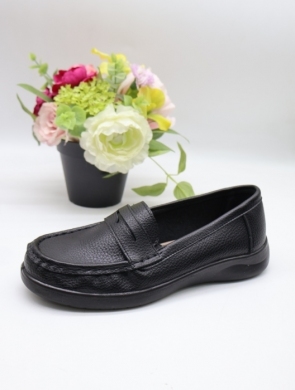 Półbuty damskie na płaskim (36-41) BK01-13 BLACK
