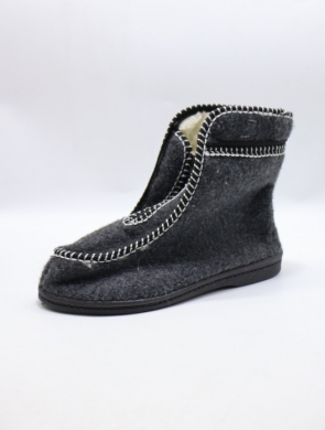 Kapcie damskie ocieplane (37-42) A9 BL/GREY