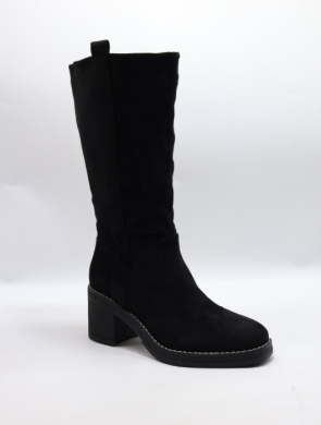 Kozaki damskie na obcasie (36-41) 8189 BLACK