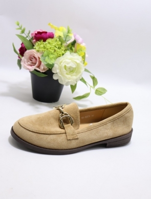 Mokasyny damskie na płaskim (36-41) H8-1027 KHAKI