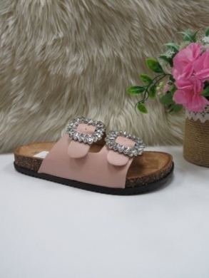 Klapki damskie na płaskim (36-41) 8051 PINK