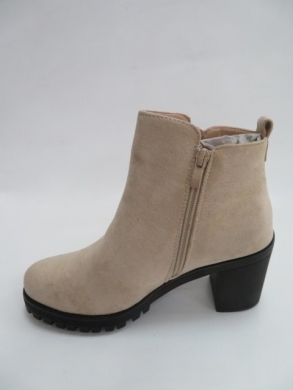 Botki damskie jesienne na obcasie (36-41) 7050-A92 BEIGE