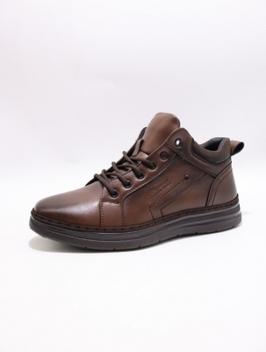 Botki męskie ocieplane (40-45) 36514-3 BROWN