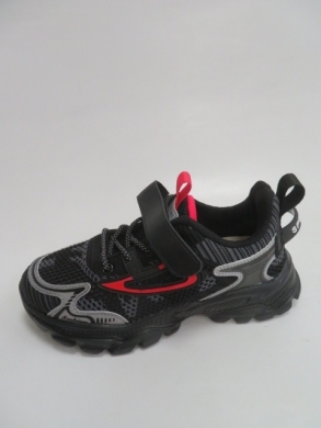 Buty sportowe chłopięce (32-37) L210 BLACK/RED