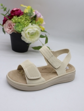 Sandały damskie na płaskim (36-41) 192 CREAM