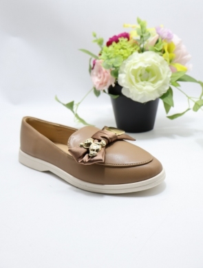 Mokasyny damskie na płaskim (36-41) DH-1145 KHAKI