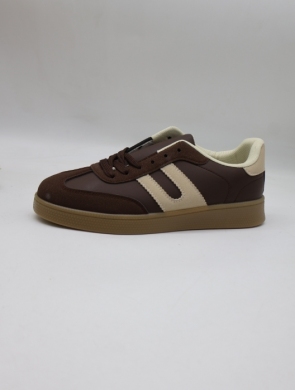 Buty sportowe damskie na płaskim (36-41) WCF-59 BROWN/BEIGE