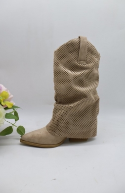 Kozaki damskie na obcasie (36-41) YY-95 BEIGE
