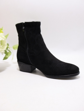 Botki damskie ocieplane na obcasie (36-41) CL-9156 BLACK