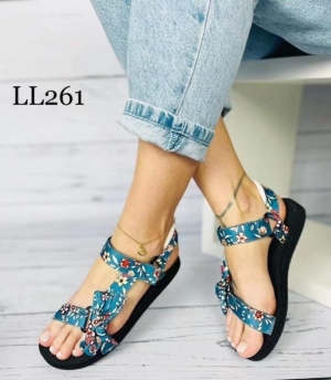 Sandały damskie na płaskim (36-41) LL261 BLUE