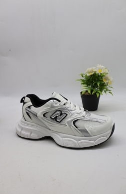 Buty sportowe damskie na płaskim (36-41) 23016 WHITE
