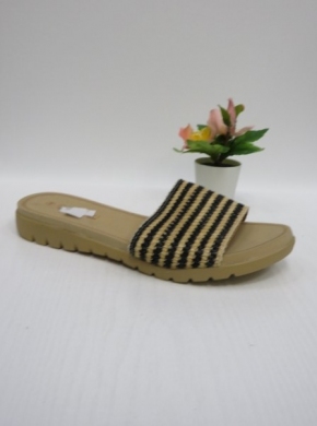 Klapki damskie na płaskim (36-41) 809 BLACK